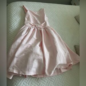 Janie and Jack Pale Pink Satin Girls' Formal Dress